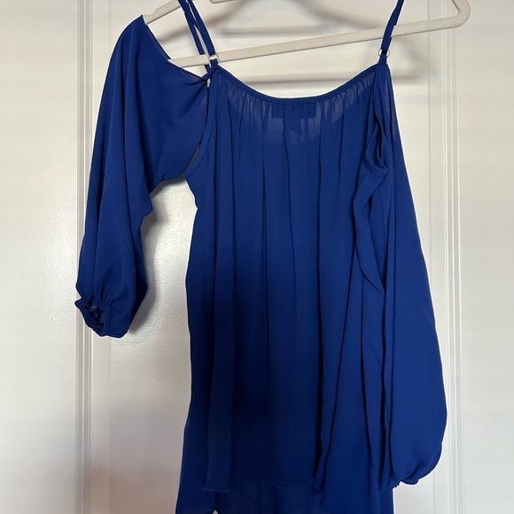 I.N. SAN FRANCISCO • Blue/Cobalt Women’s Blouse • Medium • - Picture 6 of 7